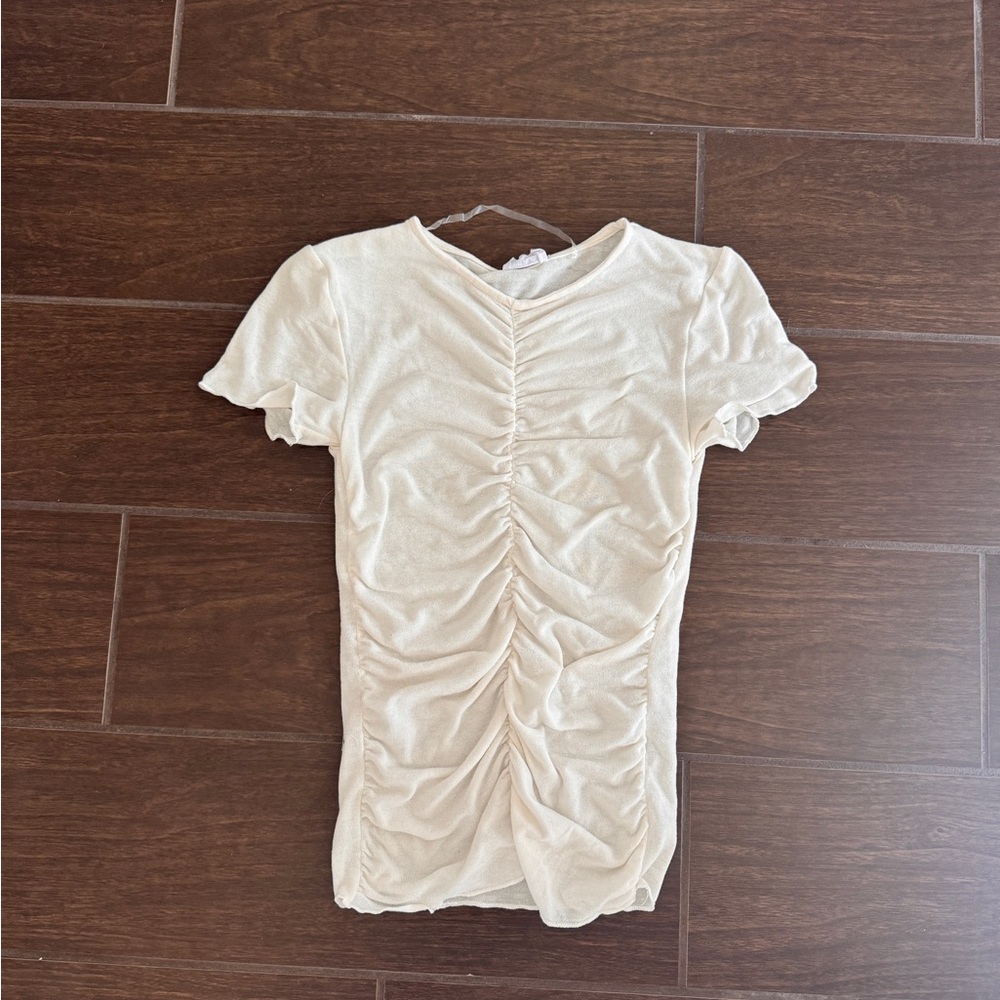 Cotton OnWhite Cream Ruched Top